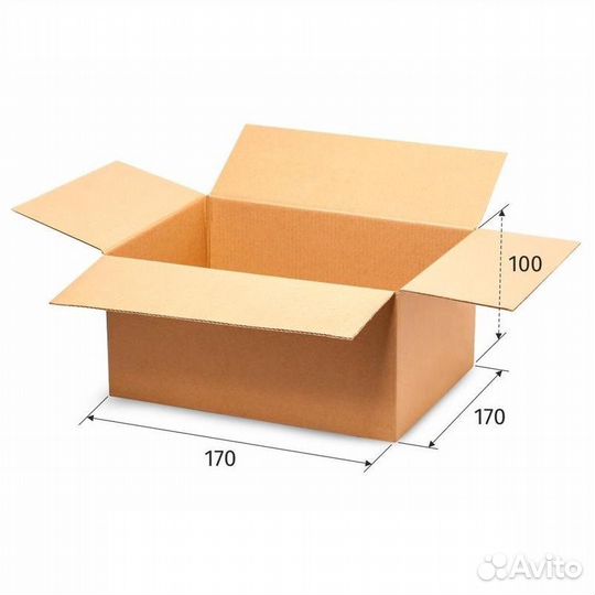 Коробка картонная 170х170х100мм, комплект 33 шт