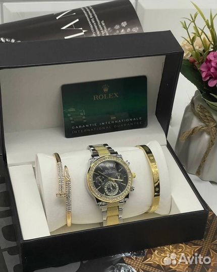 Часы женские + 2 браслета Rolex