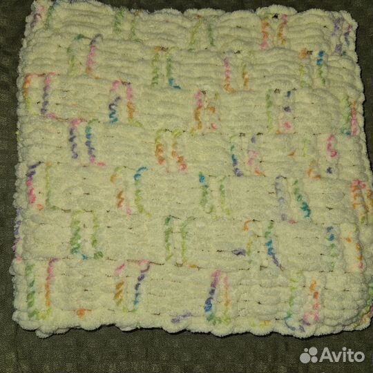 Вязанный плед детский