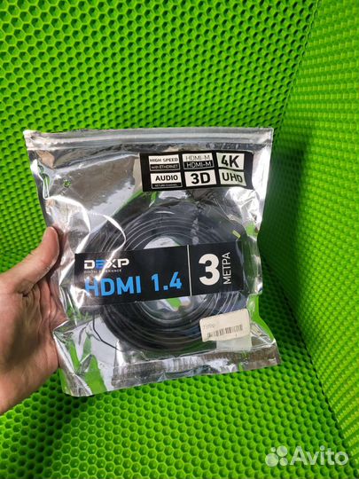 Кабель hdmi dexp 3 метра 4K