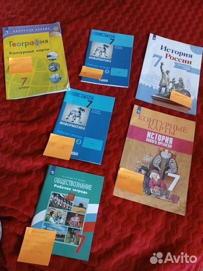 Рабочие тетради за 7 класс