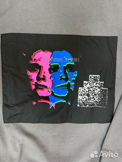 Серый свитшот Cav Empt оверсайз 100 хлопок