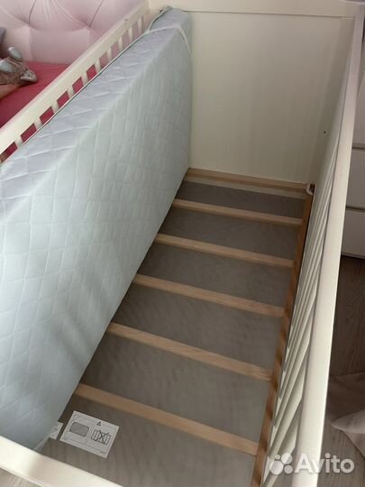 Кровать с матрасом икея детская
