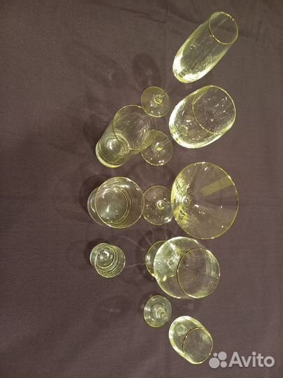 Фужеры каждый вид по 6 шт