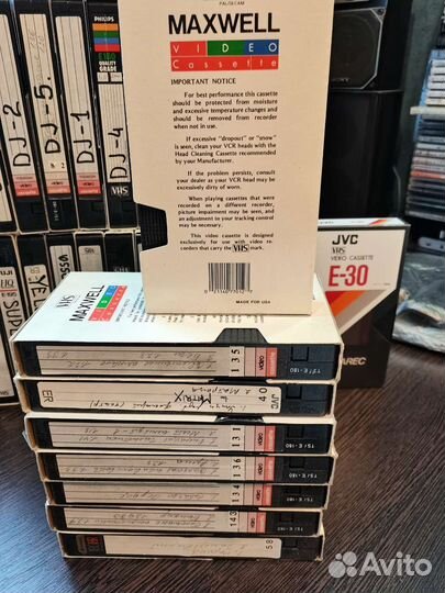 Видео кассеты с музыкой только звук 34шт