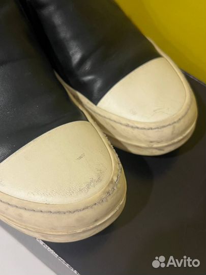 Rick owens ramones slip on boat кеды
