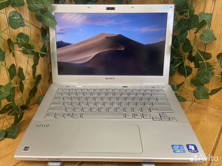 Быстрый стальной ноутбук Sony i3/SSD/6gb/14.1
