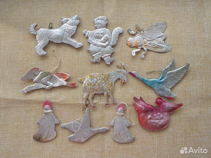 Елочные игрушки картонаж СССР с 30-х гг пополняема