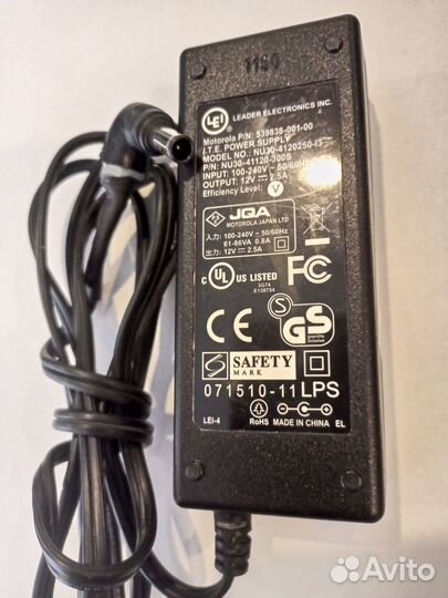 Блок LEI (LG) 12v 2.5a (переделанный)