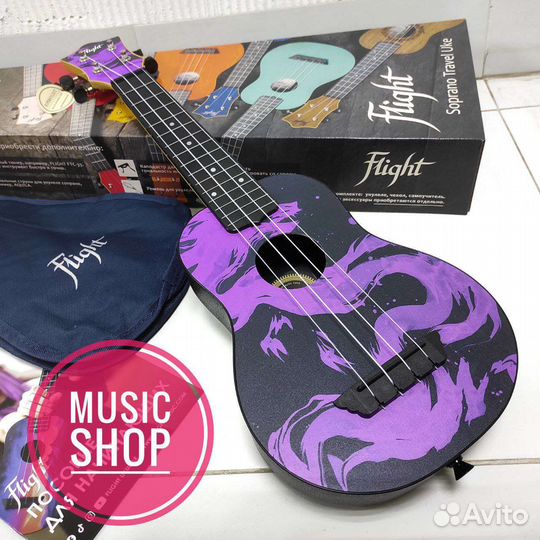 Укулеле flight сопрано новая с чехлом