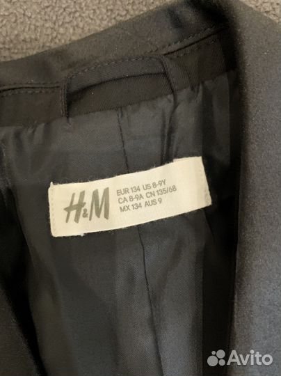 Костюм для мальчика черный 134 8/9 лет