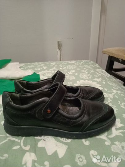 Туфли для девочки 34р натур.кожа