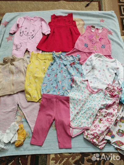 Одежда для девочки пакетом 68 74