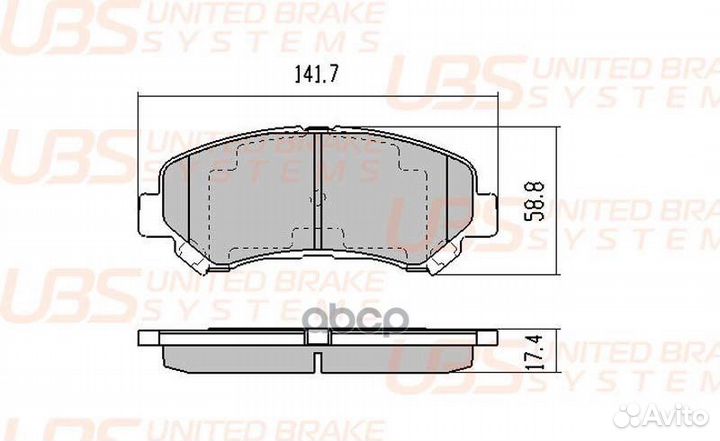 Тормозные колодки nissan juke 1.6 13/qashqai