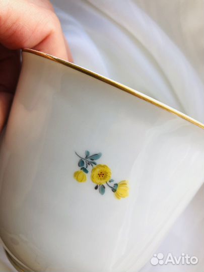 Чайная пара мейсенский букет