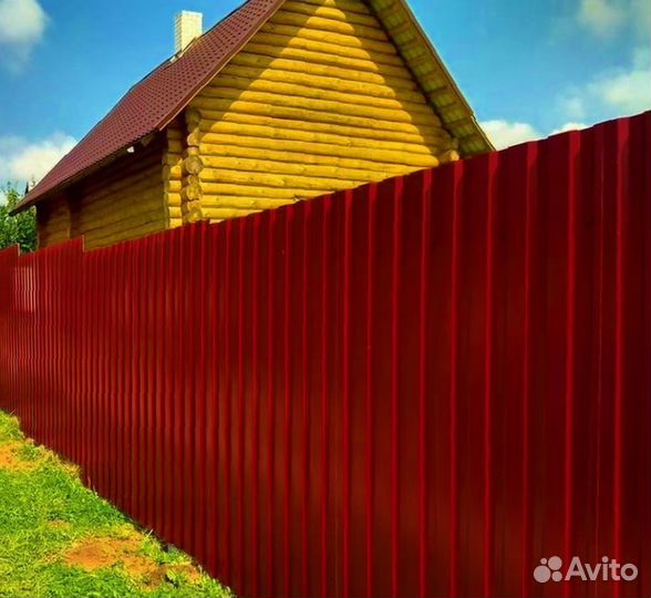 Забор из профнастила