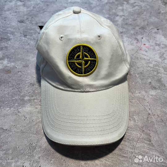 Stone Island Logo Cap White SS13