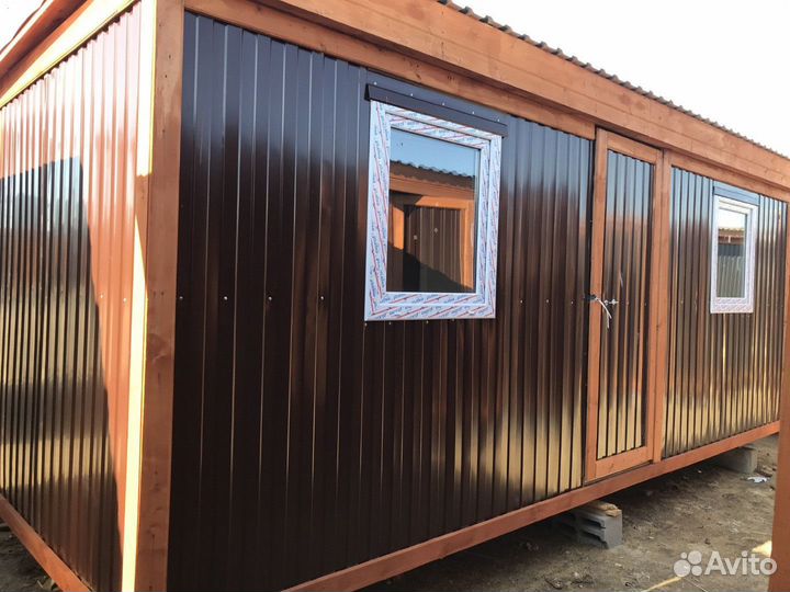 Бытовка вагончик 6м распашной