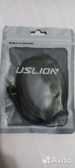 Кабель QC 3,0 66W uslion 5A USB Type C 2м
