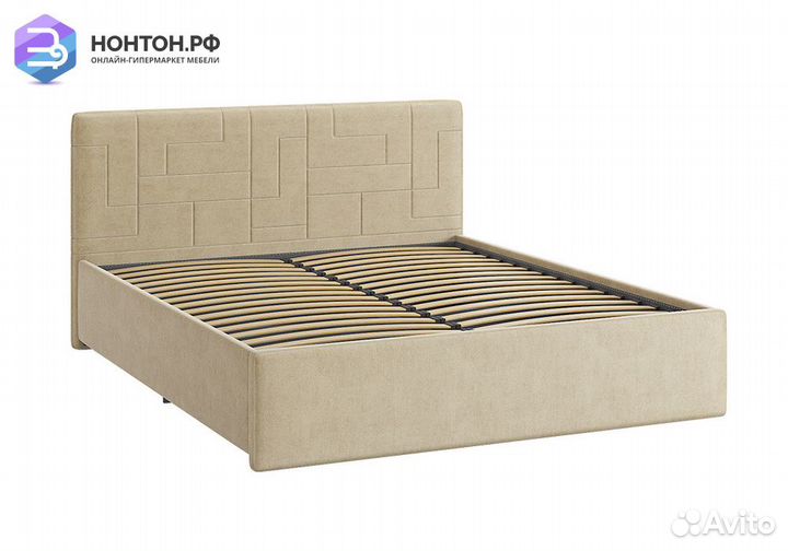 Кровать Лора 2 1.6 м карамель