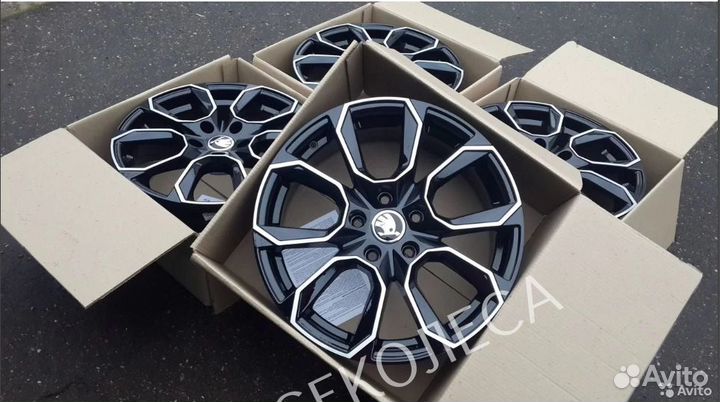 Skoda r16 rs style коммлект новых дисков