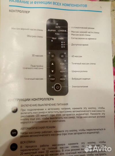 Массажная накидка