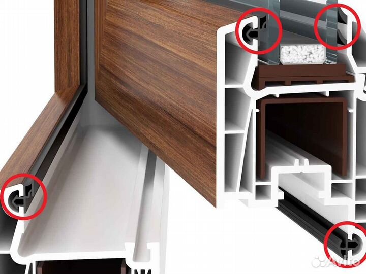 Ремонт окон, уплотнитель Q-Lon RAL5554