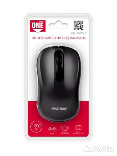 Мышь SmartBuy SBM-378AG-K (беспр-ая)