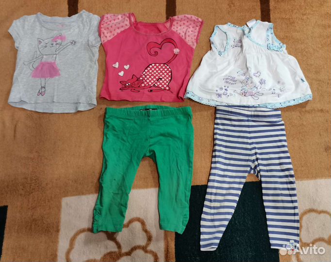Фирменная одежда для девочки 9-12 месяцев