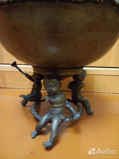 Ваза фруктовница латунь бронза 