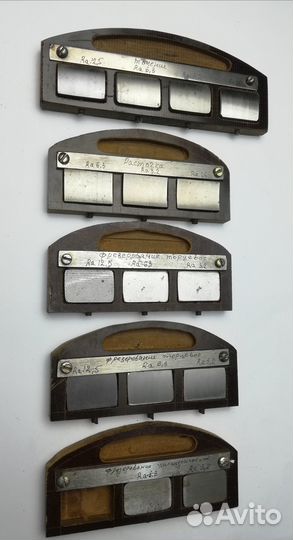 Образцы чистоты поверхности (сталь) набор 34шт №19