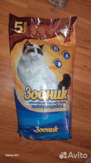 Комкующийся наполнитель для кошачьего туалета