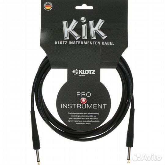 Инструментальный кабель Klotz kikg3 0PP1