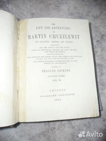 Раритет. Чарльз Диккенс в оригинале 1844 г