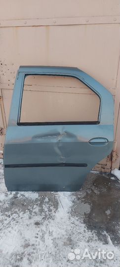 Дверь задняя левая renault logan 1
