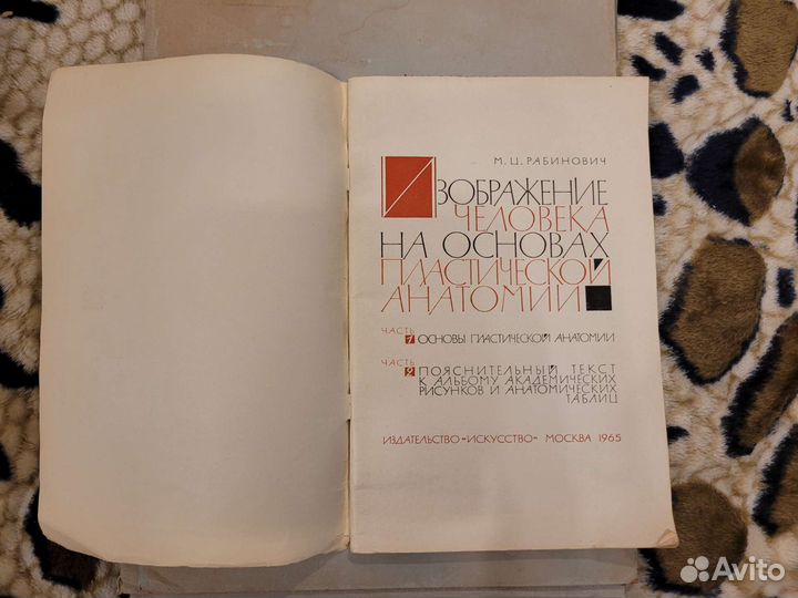 Рабинович М.Ц. Изображение человека,альбом и книга