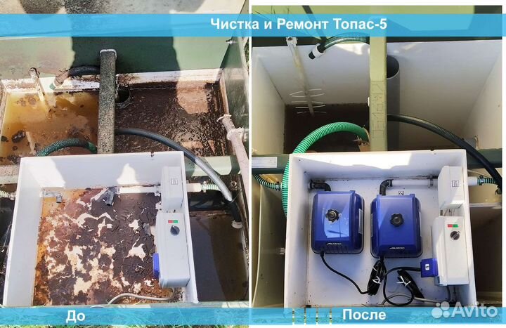 Обслуживание, ремонт септиков Топол, Юнилос, Дека