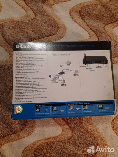 Модем adsl D-link DSL-2640U с WiFi2+