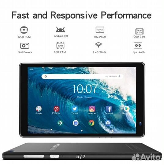 Планшет Pritom 7 PRO, 4 ядра, 2 гб озу, 32 гб пзу