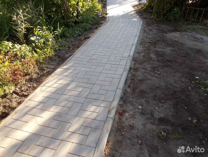 Укладка брусчатки, тротуарной плитки под ключ