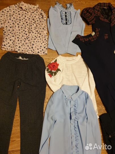 Вещи пакетом для девочки. 122-134