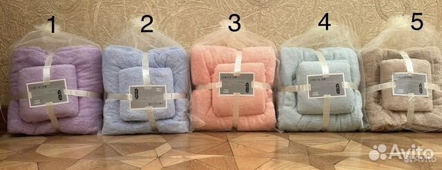 Набор полотенец банное лицевое в мешочке