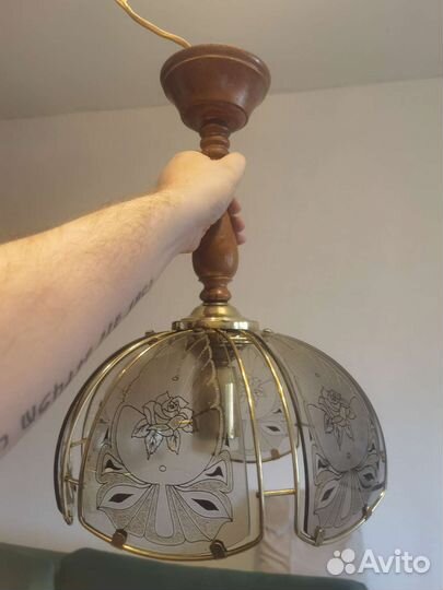 Люстра потолочная бу раритет винтаж