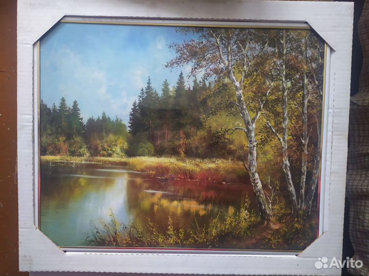 Картина репродукция в раме 45-55