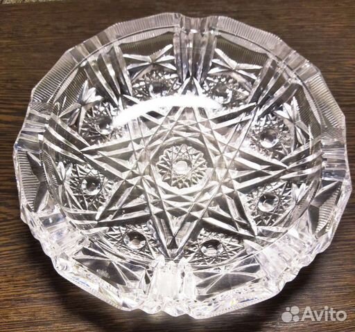 Хрустальная ваза-пепельница СССР