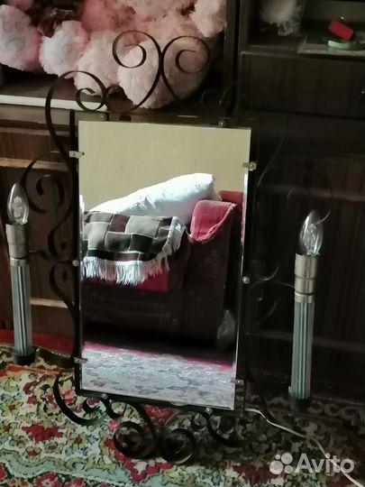 Винтажное Зеркало СССР с подсветом