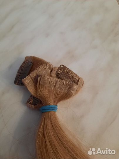 Накладные волосы на заколках
