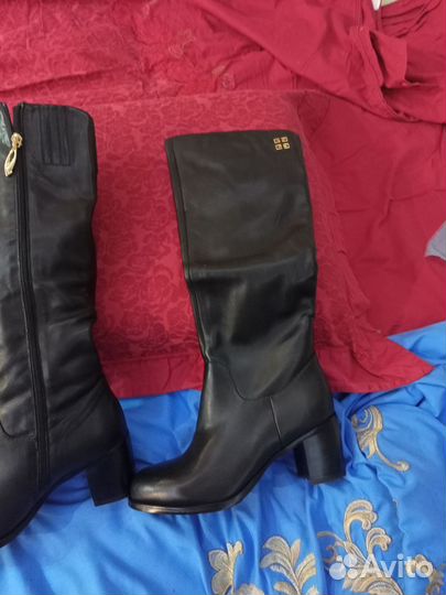 Сапоги женские натуральная кожа