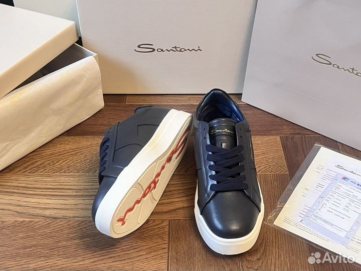 Зимние мужские кеды Santoni