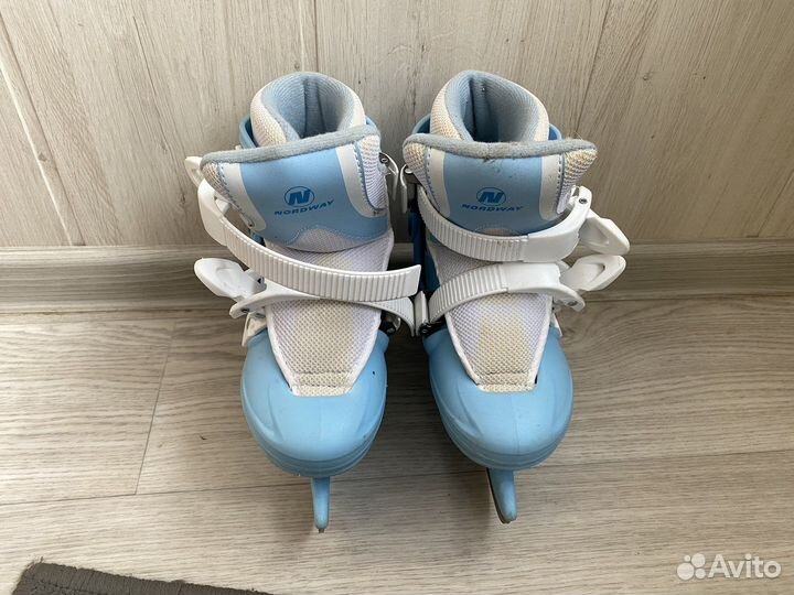 Коньки детские раздвижные 30-33